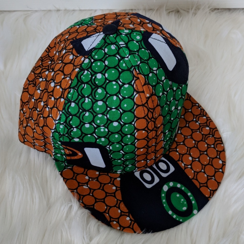 Authentic African Ankara Wax Print Baseball Cap